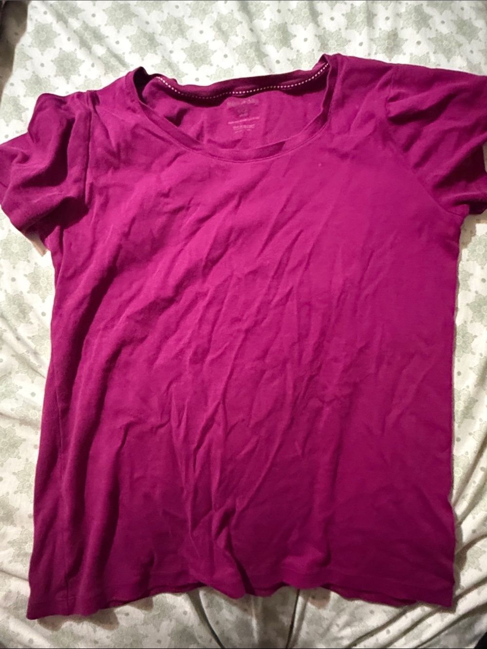 White Stag Women's Short-Sleeve Crewneck Top - Fuchsia